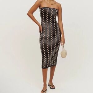Reformation Cianna strapless dress size xs